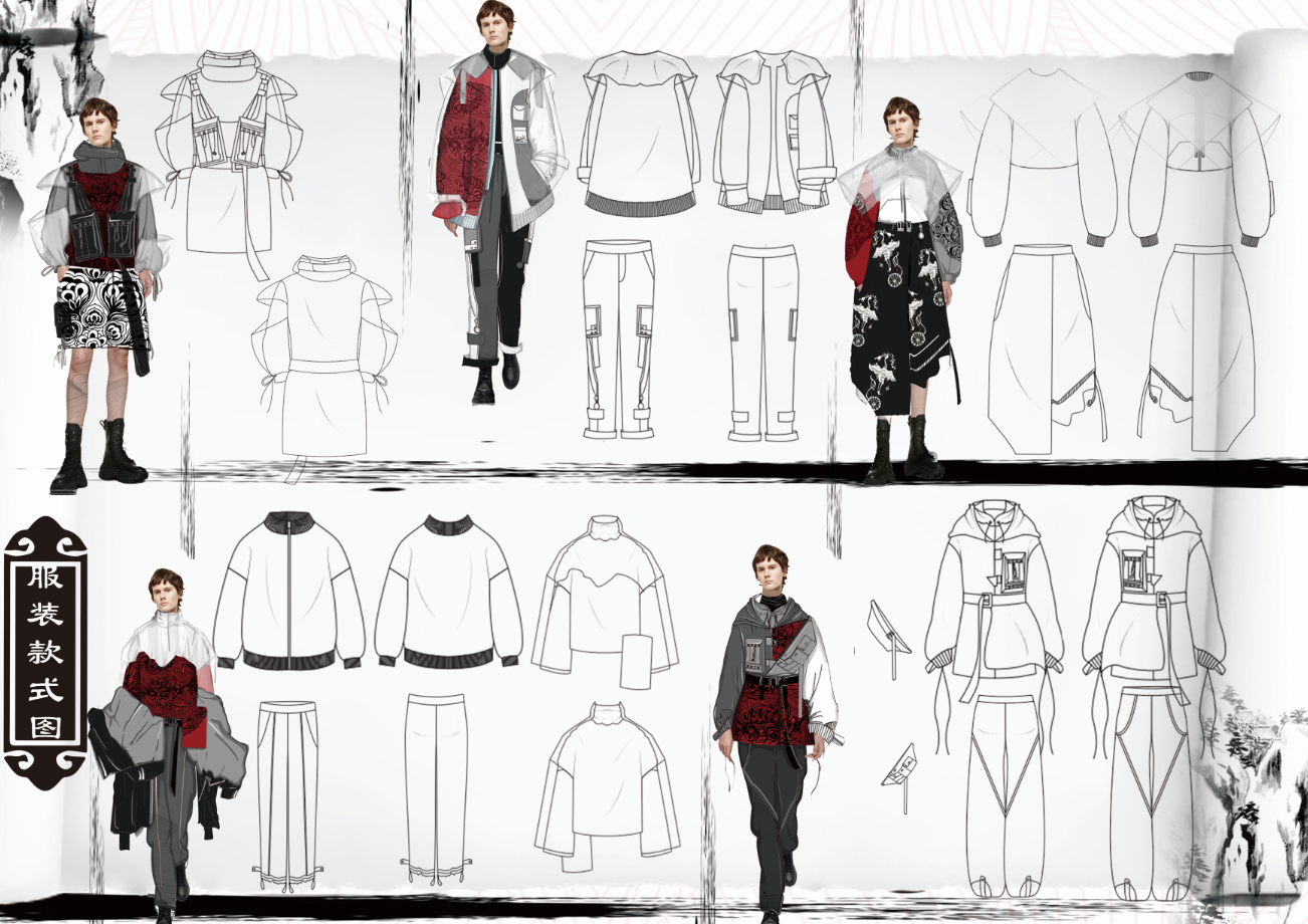 2020届校级优秀比设计作品选登服装专业